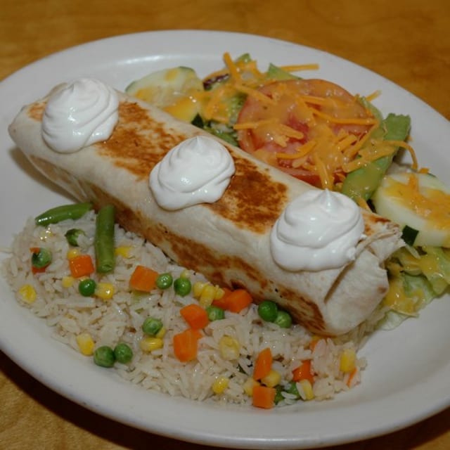 Seasonal Vegetables Chimichanga.