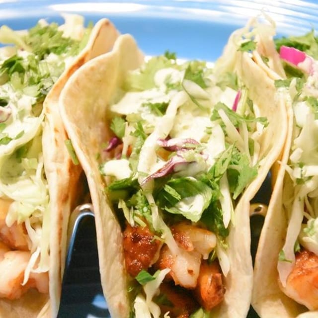 Grilled Shrimp Tacos.
