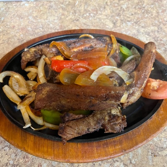 Pork Rib Fajitas.