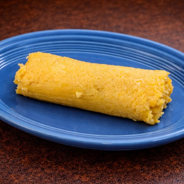 Tamal de Elote Vegano.