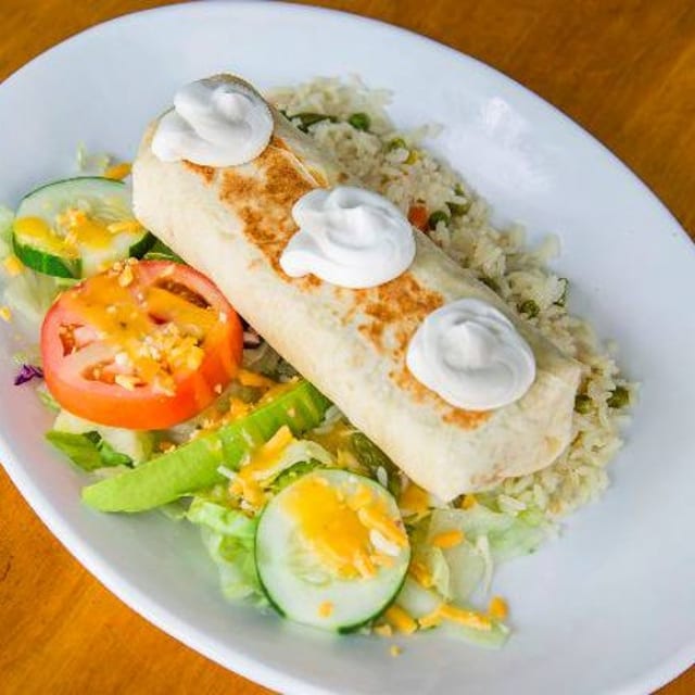 Shredded Chicken Chimichanga.