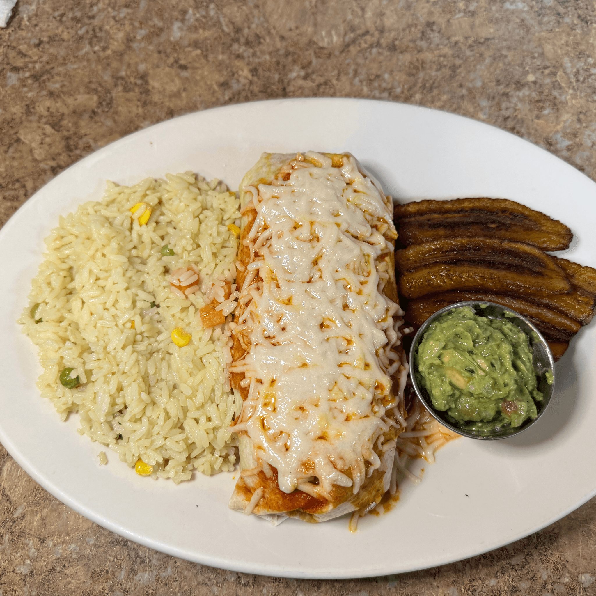 Vegan Bean Burrito Enchilada Style.